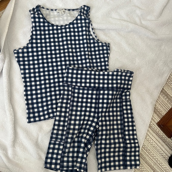Lot of 2 jcrew gingham sets - Picture 2 of 2